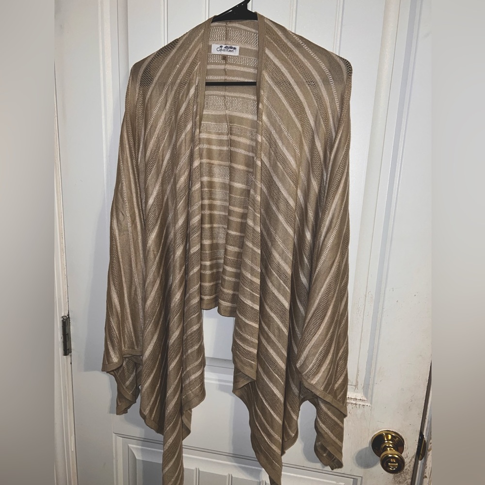 Calvin Klein shrug/shawl/sleeveless sweater